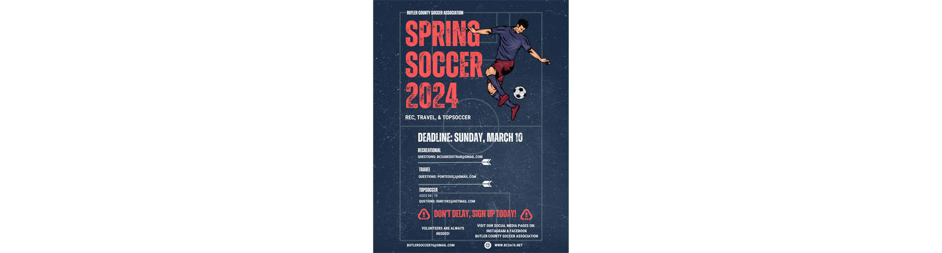 Spring 2024 Registration is OPEN!